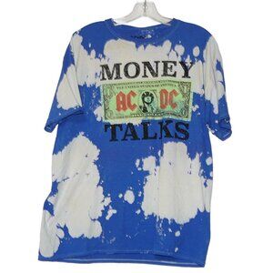 New-ACDC Money Talks Blue Tie Dye Band T Shirt, Sz. Sm, Med, XL, 2XL